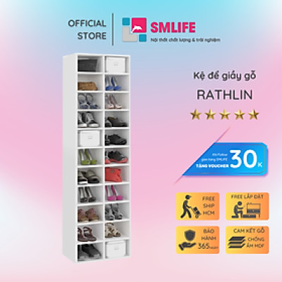 Kệ để giầy nhỏ gọn gỗ công nghiệp SMLIFE Rathlin