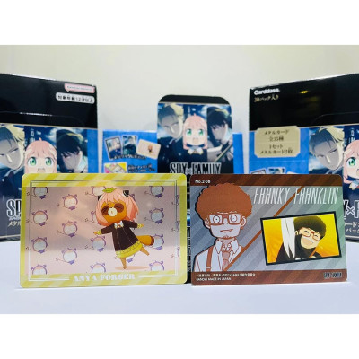 Thẻ Sưu Tập Nhân Vật Spy X Family - Bandai Spy X Family Metal Card Collection Vol.2 SF-MC02 (2 Card Ngẫu Nhiên/Túi)