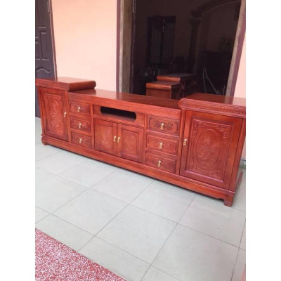 Kệ tivi mõ gỗ xoan đào