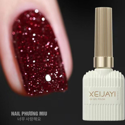 [Chai Lẻ] Sơn Nhũ Flash Siêu Sáng 15ml Làm Nail, 4 Màu Đỏ Vàng Bạc Đen, Độ Bóng Cao, Bền Màu, Dưỡng Chất Giúp Móng Khỏe