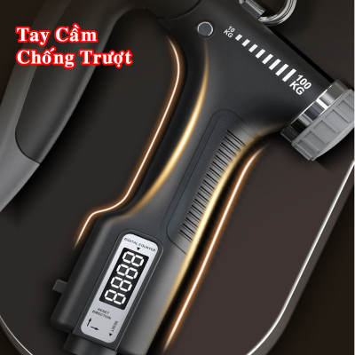 Bộ Kìm Bóp Tay Đếm Số Điện Tử - Dụng Cụ Tập Gym Tập Cơ Bắp Cổ Tay Cao Cấp Tại Nhà Điều Chỉnh Lực Từ 10-100kg Phiên Bản Nâng Cấp- Hàng chính hãng ( Màu ngẫu nhiên)