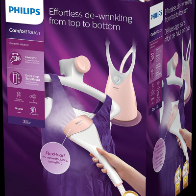 Bàn là hơi nước Philips ComfortTouch Plus GC552/ 40 màu Rosa & Weiß Hàng chính hãng