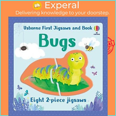 Sách - Usborne First Jigsaws: Bugs by Matthew Oldham Elisa Ferro (UK edition, paperback)
