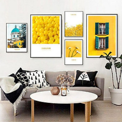 Tranh treo tường, tranh canvas TB45 bộ 5 tấm