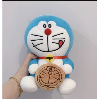 Thú nhồi bông Doraemon ôm bánh rán - Size từ 40cm đến 80cm - Quà tặng gấu bông Doraemon dễ thương.