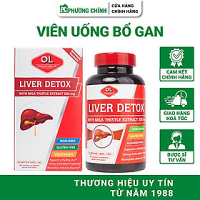 Viên Uống Bổ Gan Liver Detox Olympian Labs - Hỗ Trợ Mát Gan, Giải Độc, Hạ Men Gan (Hộp 60 viên)