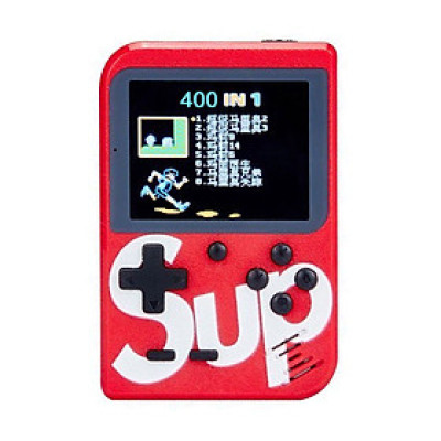 Máy chơi game cầm tay 4 nút SUP hơn 400 trò vui nhộn, tuỳ chọn thêm tay cầm, kết nối được với TV (Giao màu ngẫu nhiên) - Hàng nhập khẩu