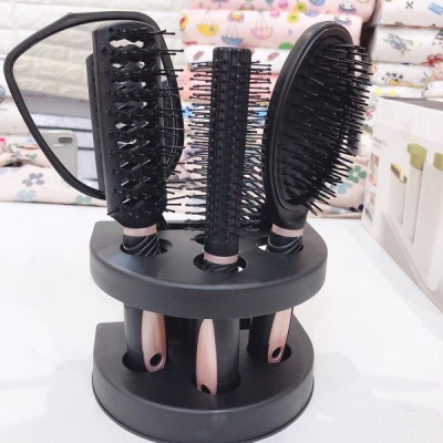 Combo 4 Món Lược Và Gương Cao Cấp Thiết Kế Sang Trọng ,Nhỏ Gọn Tiện Dụng Dễ Mang Theo