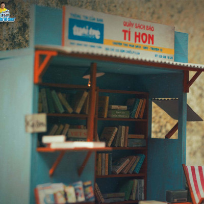MÔ HÌNH SÀI GÒN TÍ HON - TIỆM SÁCH CŨ - AD05