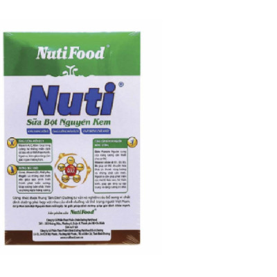 COMBO 05 Hộp Sữa Bột Nguyên Kem Nutifood 900g – Dinh Dưỡng Cho Cả Gia Đình – Hàng Chính Hãng