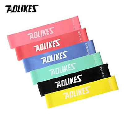 Bộ 6 dây kháng lực đàn hồi AOLIKES A-3601 cao su tự nhiên cao cấp resistance bands