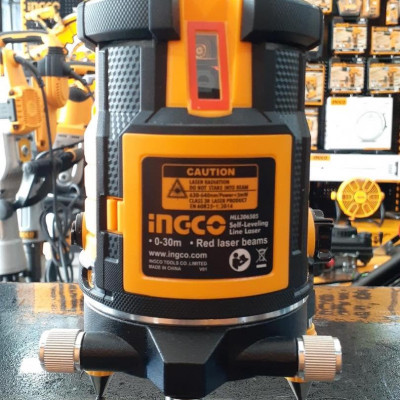 MÁY ĐO MỨC CÂN BẰNG TIA LASER XANH 30M(1 TIA NGANG, 4 TIA DỌC) INGCO HLL305205 - HÀNG CHÍNH HÃNG