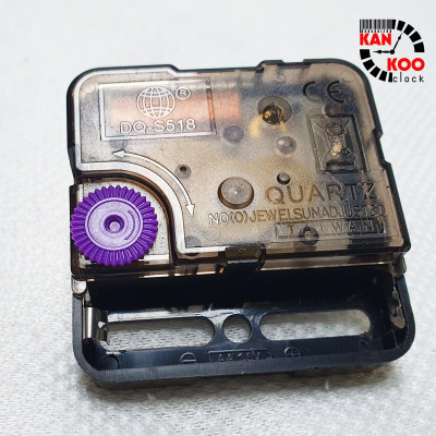 Máy đồng hồ treo tường kim trôi TAIWAN DQS518- trục đồng dài 6mm BẢO HÀNH 24 tháng- dùng cho đồng hồ treo tường cỡ 10cm đến 40cm