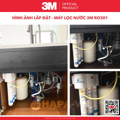 Máy Lọc Nước 3M RO301 Công Nghệ RO Cao Cấp Không Dùng Điện - Hàng Chính Hãng 3M, Nhập Khẩu Mỹ