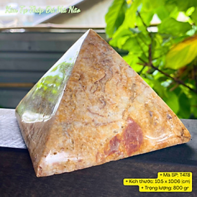 Kim tự tháp đá mã não NHASAN Hỗ trợ thiền định, giảm stress