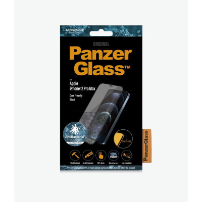 Kính Cường Lực Full Màn Hình PanzerGlass dành cho iPhone 12/12 Pro Max bảo vệ màn hình khỏi trầy xước và va đập hàng ngày Hàng Chính Hãng