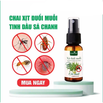 Tinh dầu xịt đuổi muỗi sả chanh Purevess