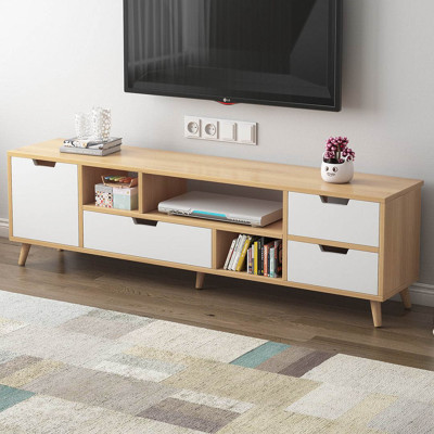 Kệ để tivi phòng khách gỗ công nghiệp SMLIFE Teppelin