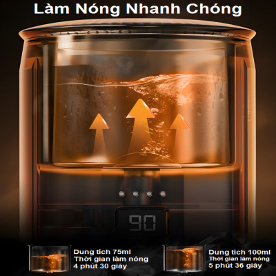 Máy pha cà phê dùng pin cầm tay Espresso 3 trong 1 HiBREW Thương hiệu Mỹ H4C - Pha nóng lạnh - HÀNG NHẬP KHẨU (BẢO HÀNH 12 THÁNG)