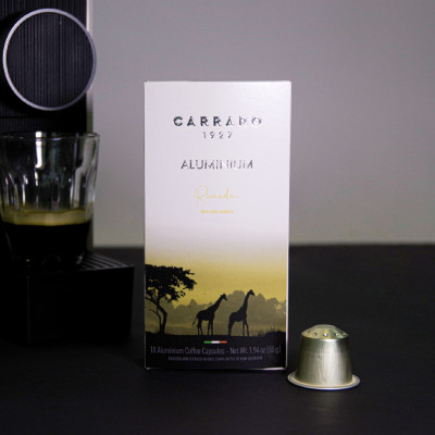 Cà phê viên nén Carraro - Single Origin Blend - Nhập khẩu từ Ý - Tương thích máy capsule Nespresso