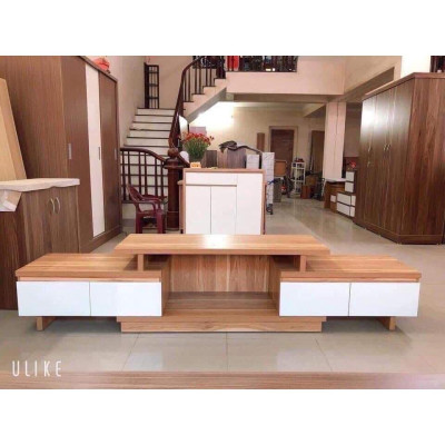 Kệ tivi thông minh kéo ra 2 đầu tăng giảm kích thước, dài 1,6m kéo ra được 2,2m, loại 4 ngăn kéo