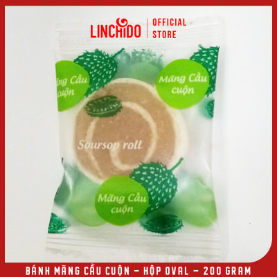 Bánh Mãng Cầu Cuộn - Đặc sản Đồng Tháp - Hộp Oval 200 Gram