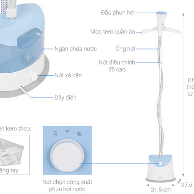 Bàn là hơi nước đứng Philips GC482/29 - Hàng chính hãng