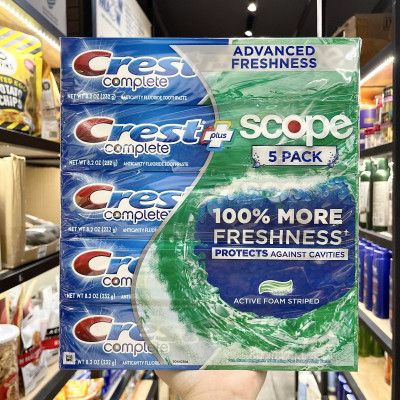 TUÝP KEM ĐÁNH RĂNG CREST COMPLETE MULTI BENEFIT EXTRA  HƯƠNG TƯƠI MÁT 232G