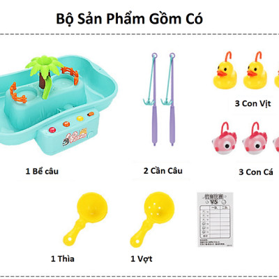 Bộ Đồ Chơi Câu Cá, Đồ Chơi Câu Vị  Dưới Nước Phát Nhạc Vui Nhộn Cho Bé PaKaSa - Hàng Chính Hãng 