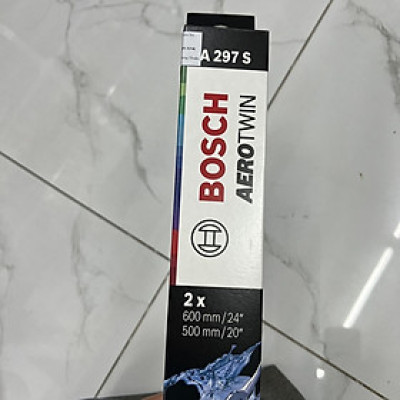 Gạt Mưa BOSCH AeroTwin Euro Set A297S Kích thước 24/60cm – 20/50cm | Dành cho Xe Audi Q5, Porsche Macan, Volvo XC90