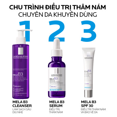 Dưỡng chất giảm thâm nám và dưỡng sáng toàn diện La Roche-Posay Mela B3 serum 30ml
