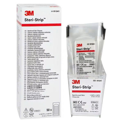 Miếng dán thay chỉ khâu da Steri-Strip R1541 6mm x 75mm (1/4IN x 3IN)