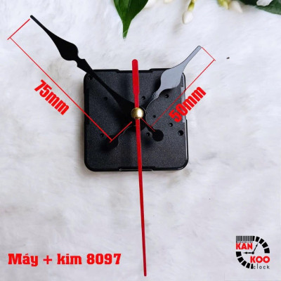 Máy đồng hồ treo tường HR1688-24H độc, lạ -  Máy chạy 1 vòng 24h (không giống các loại máy thông thường 1 vòng chạy 12h)