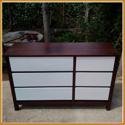 Tủ 6 Ngăn Kéo Và Gương Juno Sofa KT 70 x 90cm