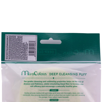 Bông bọt biển tẩy tế bào chết Miraculous xanh tặng kèm móc khoá