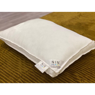 Ruột gối nằm kháng khuẩn NIN House 50x70cm Microfiber siêu mềm mại, hỗ trợ tối đa cho người bị đau vai, gáy cổ