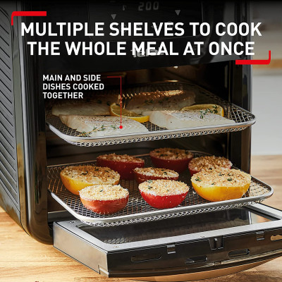 Nồi Chiên Không Dầu Kiêm Lò Nướng TEFAL FW5018 Easy Fry Over & Grill 9-IN-1, Nhập Khẩu Đức Dung Tích 11L, 9 Chức Năng Công Suất 2000W - Hàng Nhập Khẩu