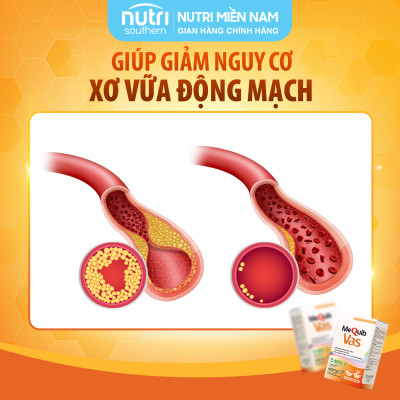 MEQUIB VAS Hỗ Trợ Ngăn Lão Hóa Tim Mạch, Ngừa Xơ Vữa Động Mạch (60 viên)