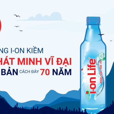 Nước uống kiềm ionLife dung tích 4.5L thùng 4 chai chứa vi khoáng tự nhiên, công nghệ Nhật Bản