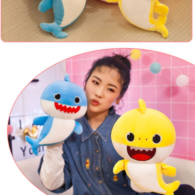 Gấu Bông Baby Shark - Cá Mập thú nhồi bông vải co dãn cao cấp size 30cm