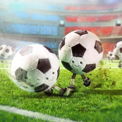 Gấu bông hình quả bóng đá dễ thương - Size từ 25cm đến 35cm - Quà tặng gấu bông quả bóng đá êm mịn cho bé