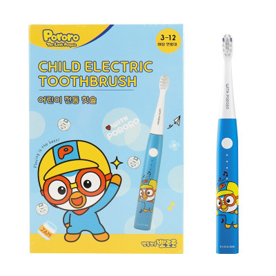 Bàn chải điện sóng âm cho bé Pororo Kids Hàn Quốc loại bỏ mảng bám trên răng hiệu quả