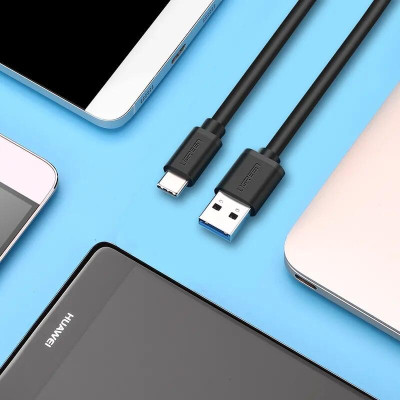 Ugreen UG20883US184TK 1.5M màu Đen Dây USB 3.0 sang USB-C - HÀNG CHÍNH HÃNG