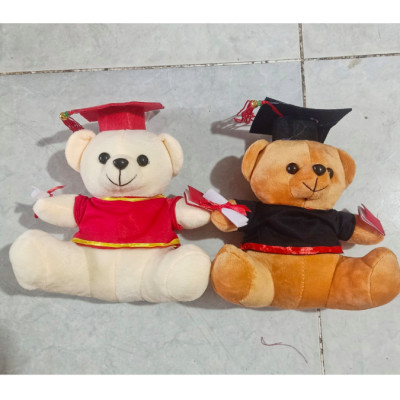 Thú nhồi bông tốt nghiệp êm mịn dễ thương cao cấp - Size 22cm - Quà tặng gấu bông tốt nghiệp dễ thương- Gối ôm mềm mịn cho bé