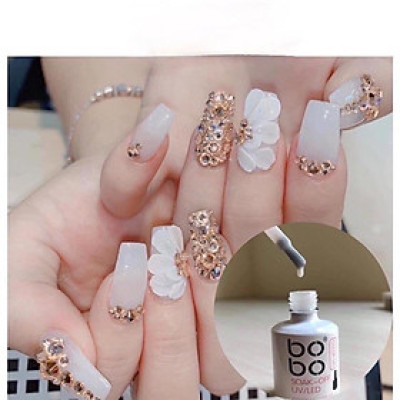 Sơn Thạch Nước Gạo BOBO Số 13 Cao Cấp Chai 15ml Làm Nail Tinh Tế, Sơn Gel Siêu Bền, Màu Bóng, Không Bọt Khí, Chuyên Dùng Cho Tiệm Nail