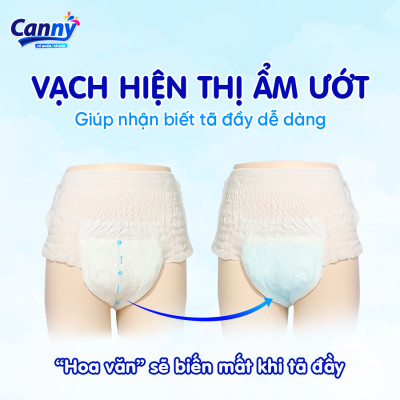 Tã/Bỉm Quần Người Lớn, Người Già Canny Siêu Mềm Mại, Siêu Thấm, Kháng Khuẩn XL7 (7 miếng)