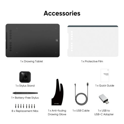 Bảng Vẽ Điện Tử Đồ Họa Kỹ Thuật Số 10*6 inch XP-Pen Deco 01 V3 - Hàng Nhập Khẩu
