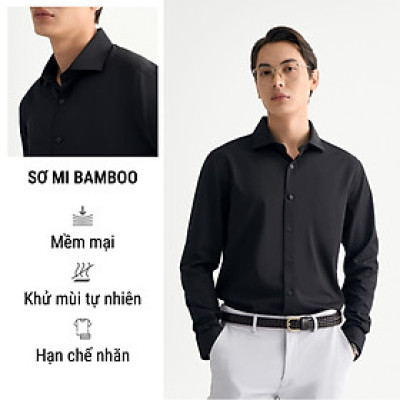 Áo Sơ Mi Nam Tay Dài BAMBOO Form Fitted - ROUTNE 10F25SHL018