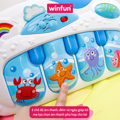Thảm đàn piano đại dương đa năng Winfun 0860 - đồ chơi phát triển đa giác quan cho bé giai đoạn đầu đời