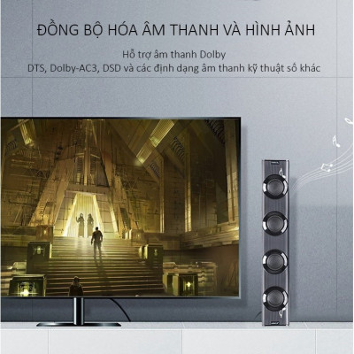 SOAIY Bộ Chia HDMI 1 Ra 2 Cổng UNITEK V116A Hỗ Trợ 4K Cao Cấp - Hàng Nhập Khẩu